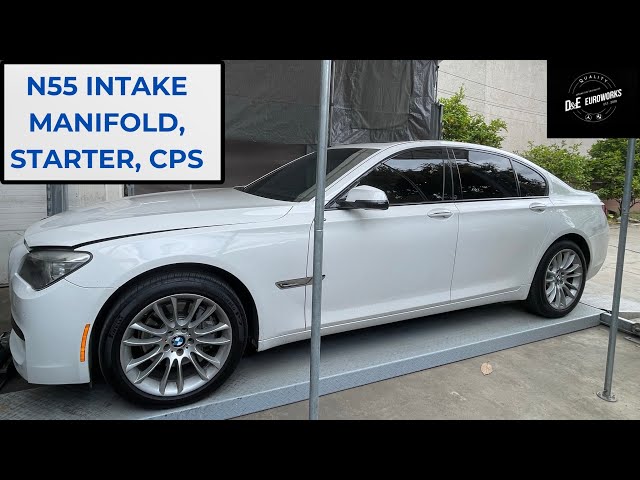 BMW N55 Intake Manifold, Starter and Crankshaft Sensor Removal Replacement 2014 BMW F01 740i F02