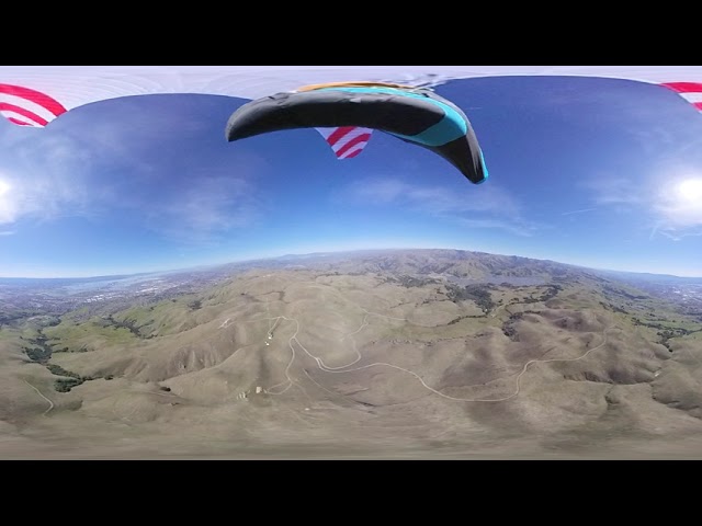 Paragliding 360 - Free Flight Lab - Mission Peak - Bald Eagle