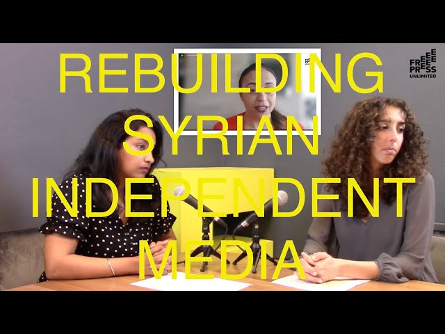 Rebuilding Syrian independent media - Studio Free Press Matters