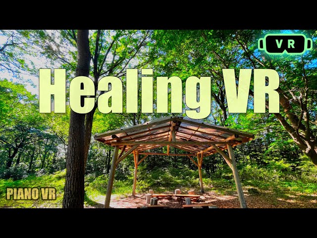 【Healing VR】Hut in the forest VR & Piano 5.7k【VR180】