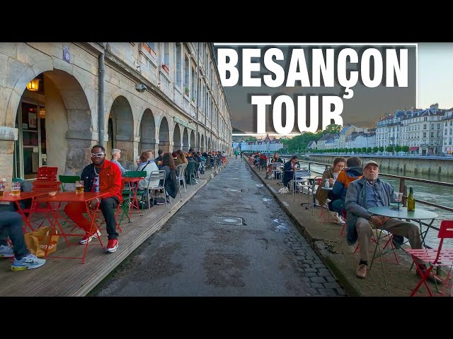 Besançon, France Walking Tour and Virtual Treadmill Scenery - City Walks 4K 60