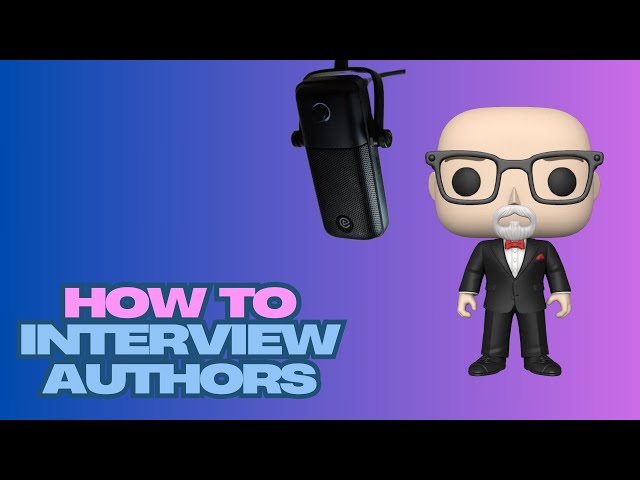 Want to do author interviews, but don't know where to start? ✍🎙🧔