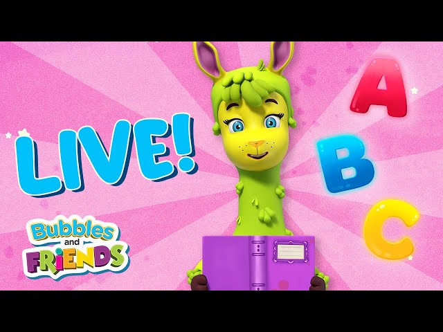 🔴 Bubbles and Friends Live 24/7! | Rhyme, tell stories and learn the ABC's with Phoebe Phonics!