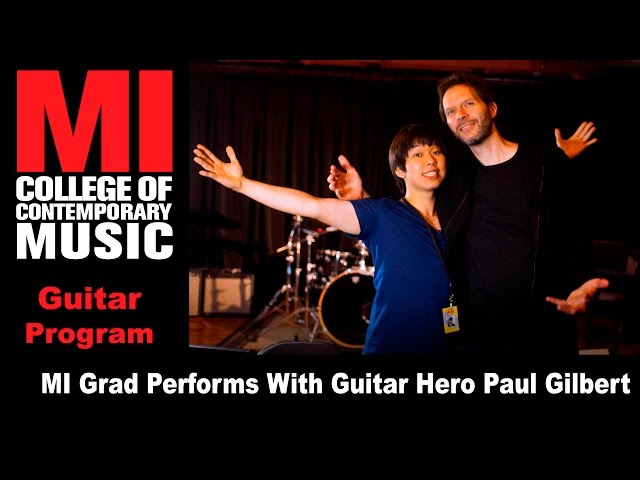 MI Grad Performing With Guitar Hero Paul Gilbert