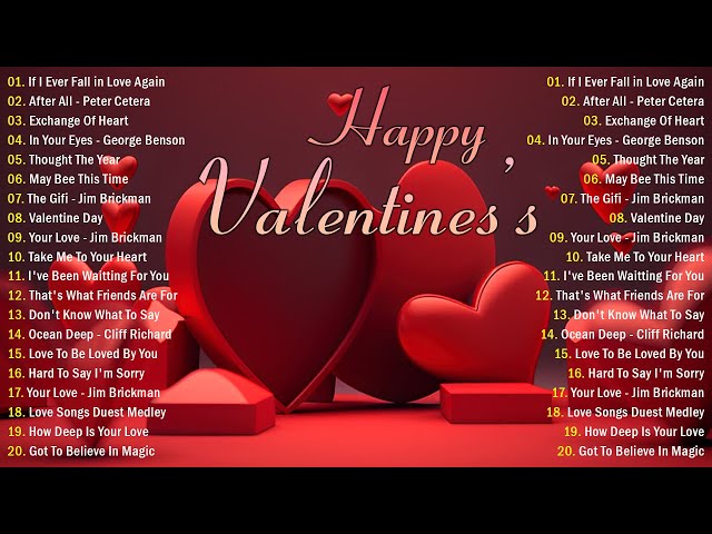 Best Old Love Songs 80's 90's 💕Best Love Songs About Falling In Love - Best Valentine's Day Songs 💕