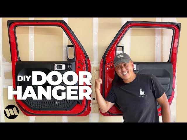 DIY DOOR HANGER for Jeep Wrangler and Gladiator Trucks - Works for JL / JT and JK too!