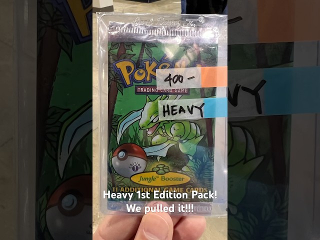 Heavy 1st Edition Pack Opening LIVE at Collect-a-Con!!!  We pulled a BANGER! #pokemon  #1stedition