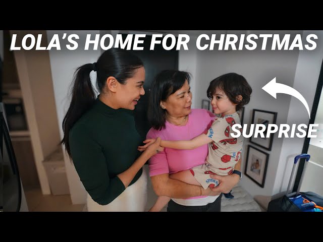 Lola Comes Home To The Philippines for Christmas....