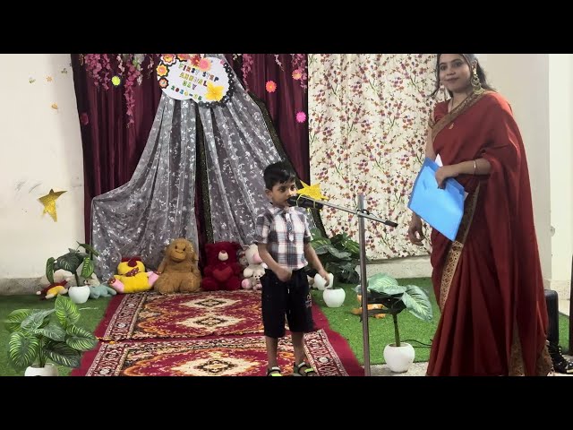 🐘 Hathi Raja Kahan Chale | Rhyme Performance by Aniket Jaiswal  | First Step Public School