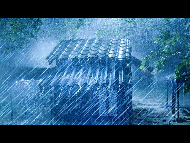 Thunderstorm Rain Sounds for Sleeping - Heavy Rainstorm Sounds  Live 24/7