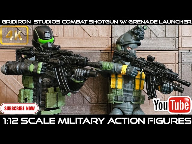 Gridiron_Studios Weapons & Accessories for 1:12 Scale GA0394 OG12-E Combat Shotgun Grenade Launcher