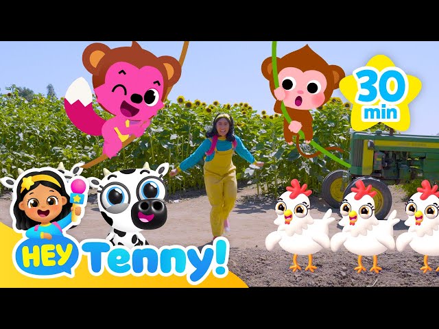 Tenny Learns about Animals | Farm Animals | Nursery Rhymes | Hey Tenny!