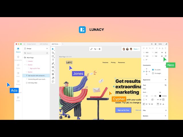 Lunacy 8. Free design tool. Faster than Figma. Smarter than Sketch.