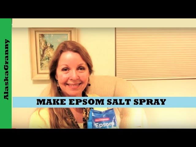 Make Epsom Salt Spray Magnesium Spray For Sore Muscles- DIY Healthy Spray