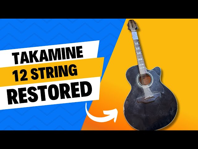 Saving a Takamine 12-String! Junk Shop Rescue & Full Restoration 🎸