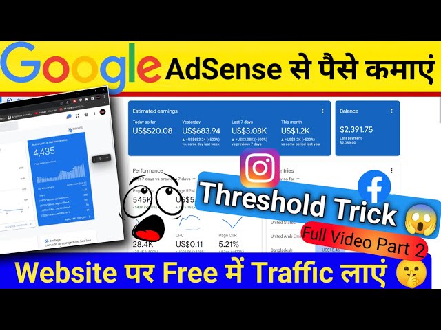 Instagram Se Free Me Traffic Kaise Nikale || Instagram threshold method ||  Free Traffic Generate