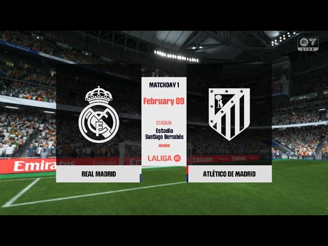 Real madrid 3-1 Athletico, LaLiga match highlights #realmadrid #fc25 #gaming #games #gamer #videos