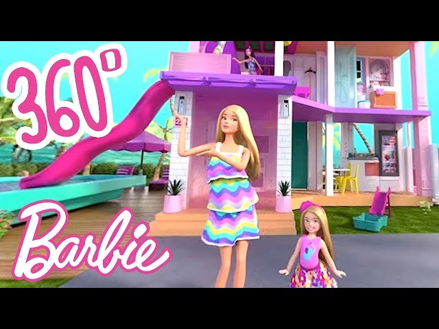 A NOVA VISTA DA CASA DOS SONHOS DA BARBIE!✨ 360° | #DreamhouseREMIX | Desenho da Barbie Em Português