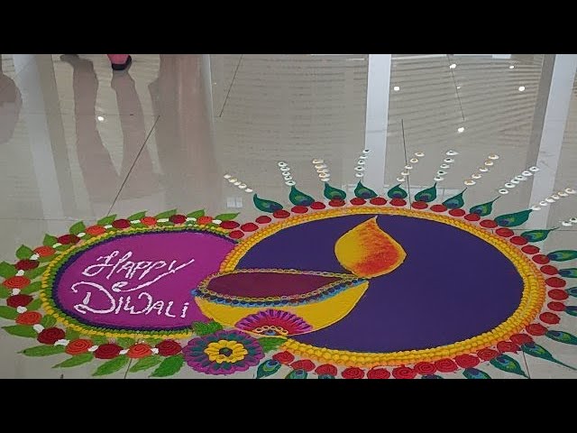 Happy Diwali Rangoli by emergency nursing Team