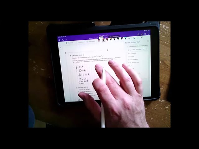 Marking in OneNote on a iPad Pro (no sound)