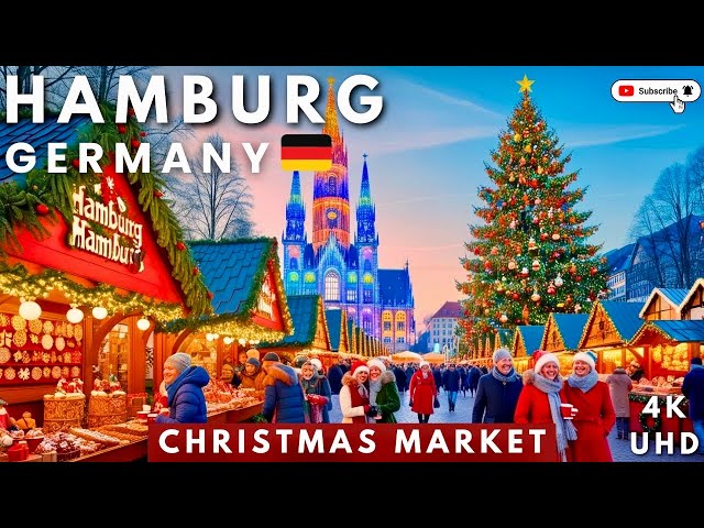 Discover Hamburg's Best Christmas Markets | Stunning 4k Virtual Tour