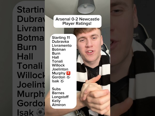 ARSENAL 0-2 NEWCASTLE PLAYER RATINGS!! #NUFC #Newcastle #NewcastleUnited #Arsenal #ArsenalFC