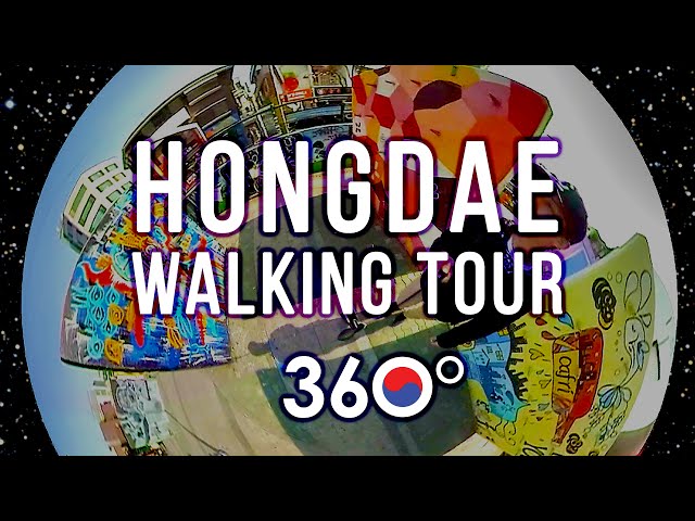 Hongdae Walking Tour - 🇰🇷 KOREA 360° (Ricoh Theta S)