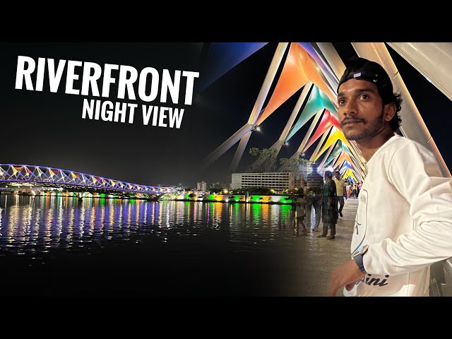 Riverfront night view Ahmedabad￼ 😍 Vishal vlog