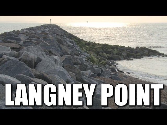 Langney Point in East Sussex - English sea fishing venue, South Coast, England, Britain, UK