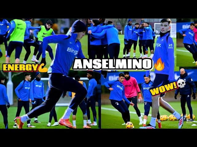 ANSELMINO is ready for Chelsea actions💪 in Chelsea training ahead of Wolves | Energy ,Smart & Calm🔥