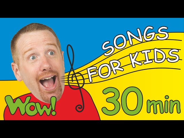 Songs for Kids from Steve and Maggie + More | 30 Minutes of Fun for Children