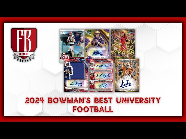 2024 Bowman’s Best University Football Delight | 10 Box Case Break #1 Pick Your Schools