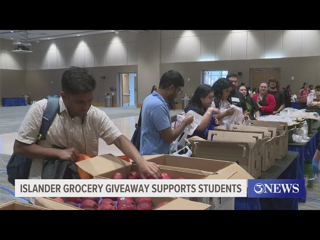 Islanders receive free groceries at grocery giveaway