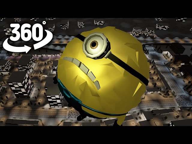 Mega Minions Jerry in Your City! | 360° VR