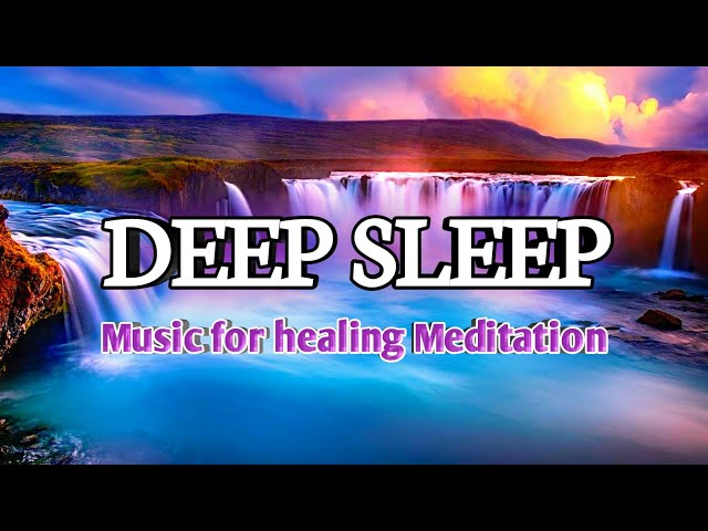 Deep Waterfall Relaxing Music, Meditation Music, Relaxing Music Sleep, Rain on the Forest, Calm