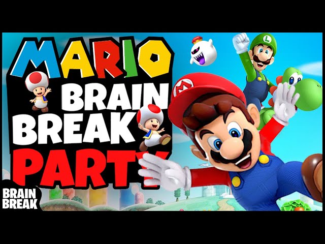 Mario Freeze Dance | Mario winter Brain Breaks For kids | Games For Kids | Danny GoNoodle!