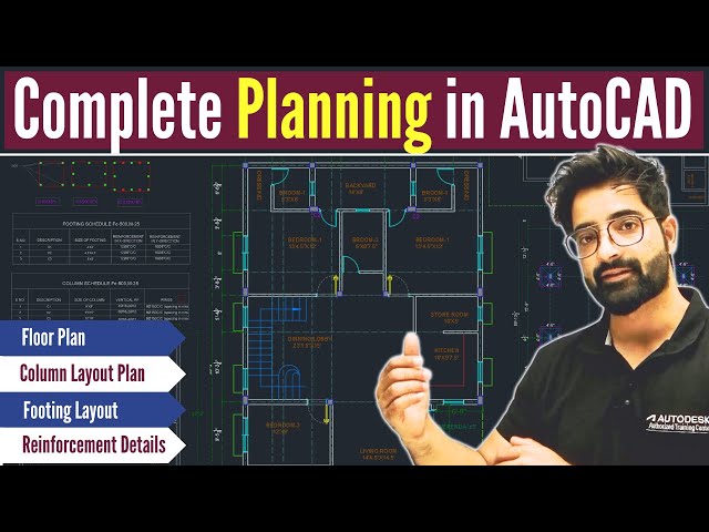 35'x60' Complete House Project in AutoCAD | AutoCAD For Beginners