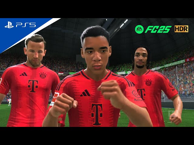 FC 25 - Bayern Munich vs Wolfsburg 1-0 | Kane & Musiala Amazing Duo | Bun 24/25 I Full Match | PS5™