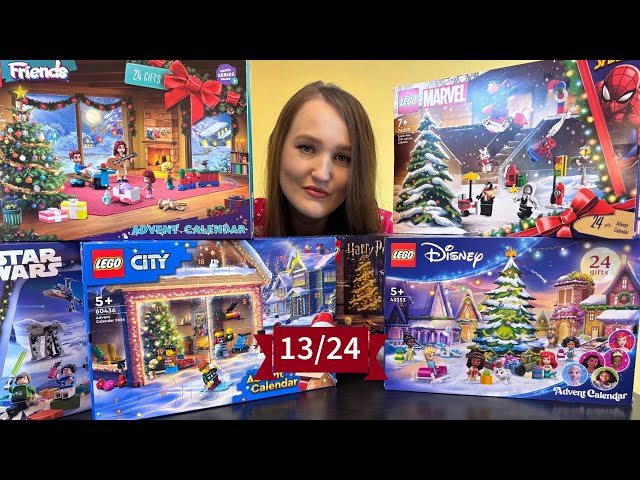 LEGO ADVENT CALENDARS: HARRY POTTER, CITY, FRIENDS, DISNEY, STAR WARS, MARVEL UNBOXING 13/2024