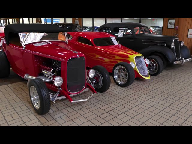 Shopping Mall Full of Hot Rods and Street Rods For Sale at Claasic Auto Mall