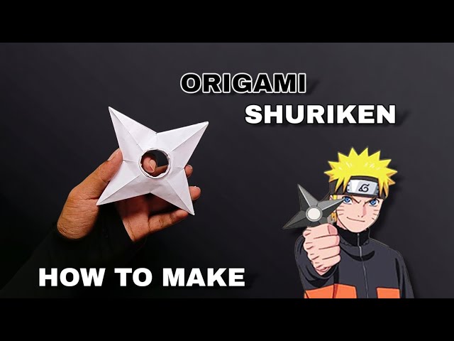 How To Make A Naruto Shuriken Out of Paper | Origami Ninja Star Making Easy |