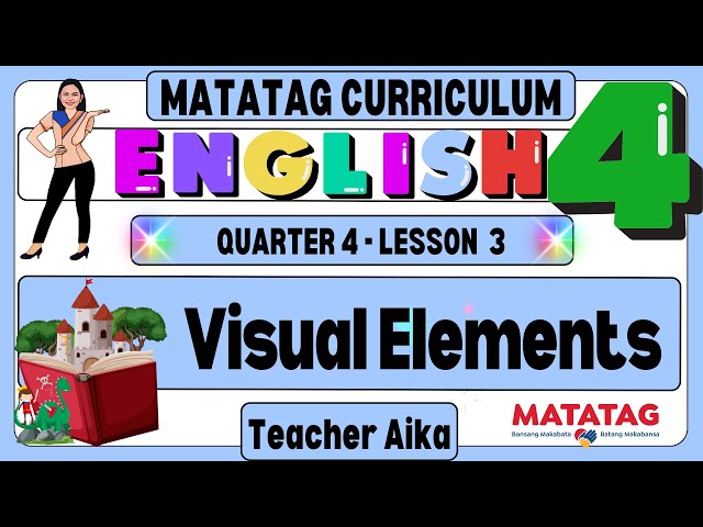 MATATAG ENGLISH 4 Grade 4 Quarter 4 Lesson 3 Visual Elements