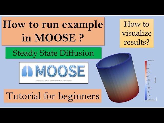 MOOSE finite element framework tutorial part-2 | How to run basic example | Diffusion simulation