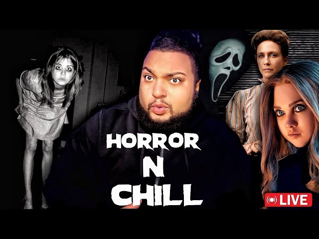 HORROR & CHILL | Watching SCARY TikToks , Talking Horror Movies *LIVE*