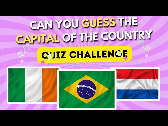 Guess the Capital of the Country! 🌍 | 60 Questions in 5 Seconds Challenge #everydayquiz