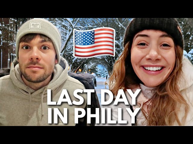 Last Morning in Philadelphia, Shopping for Gifts & FALLING ICE! 🇺🇸 | PHILLY Series!