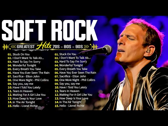 Soft Rock Songs 70s 80s 90s Full Album 📀 Michael Bolton, Rod Stewart, Phil Collins, Bee Gees, Lobo