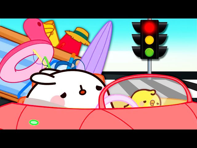 Molang And Piu Piu Stucked in Traffic🚦🚗| Cartoons For Kids | Cartoon Crush