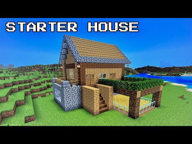 Minecraft Tutorial: How To Build A Easy Starter House!