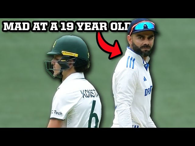 Virat Kohli intentionally bumps into 19-year-old Sam Konstas during his debut, a breakdown